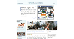 Desktop Screenshot of namesmade.com